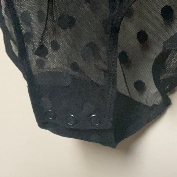 Kate Young sheer bodysuit polka dots, black. Size M NWT - Picture 4 of 4